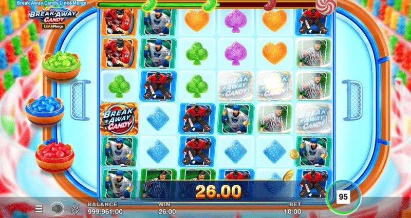 Break Away Candy - Tosú Free Spins le Multiplier Trail atá ag fás